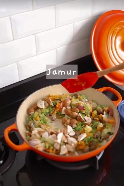 11 Kreasi sayur Dhatu istri Tria The Changcuters, menggugah selera