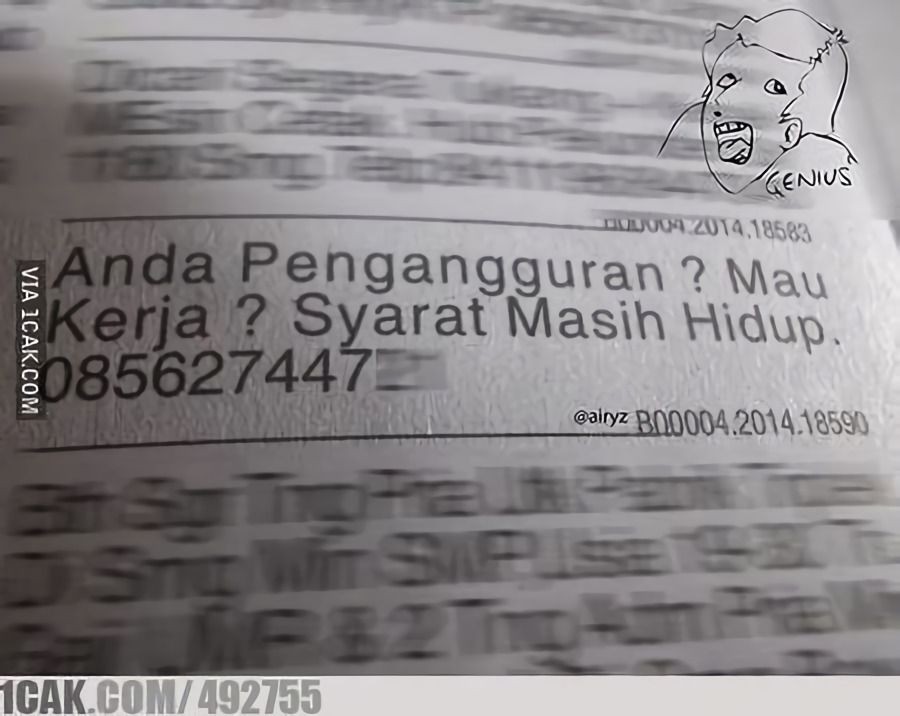 informasi lowongan ini nyeleneh banget © berbagai sumber informasi lowongan ini nyeleneh banget © berbagai sumber