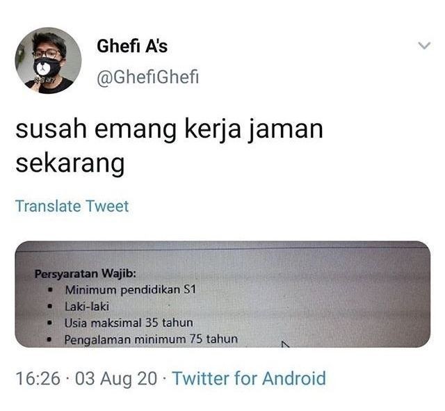informasi lowongan ini nyeleneh banget © berbagai sumber informasi lowongan ini nyeleneh banget © berbagai sumber