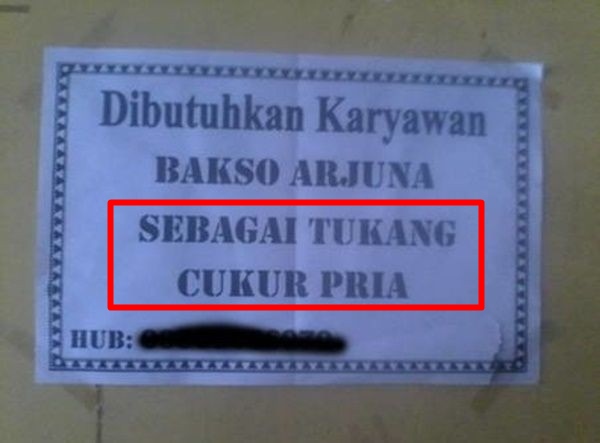 informasi lowongan ini nyeleneh banget © berbagai sumber informasi lowongan ini nyeleneh banget © berbagai sumber