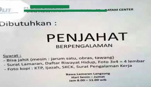 informasi lowongan ini nyeleneh banget © berbagai sumber informasi lowongan ini nyeleneh banget © berbagai sumber