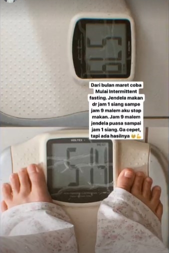 10 Pola makan Sinta 'Keong Racun', berat badan ideal di 50-an kg