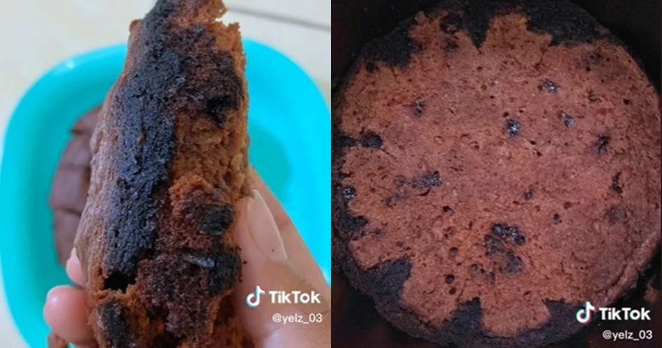 Wanita ini bikin konten masak brownies pakai magic com, endingnya apes