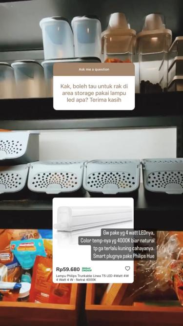 7 Cara Alika Islamadina merapikan rak dapur ini enak dipandang
