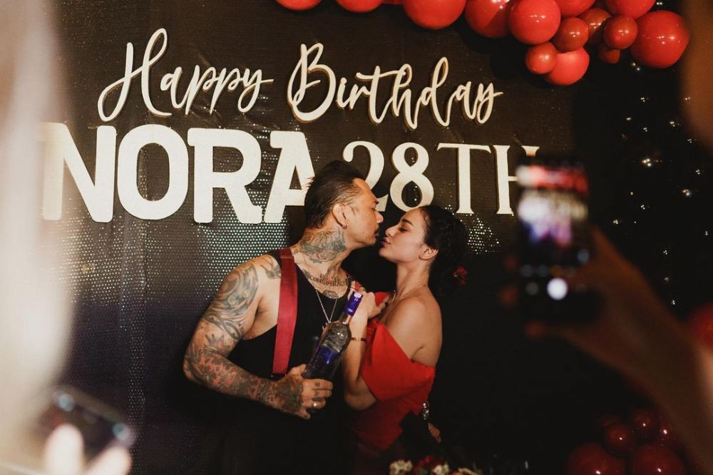 Jerinx & Nora Alexandra rayakan pernikahan Instagram