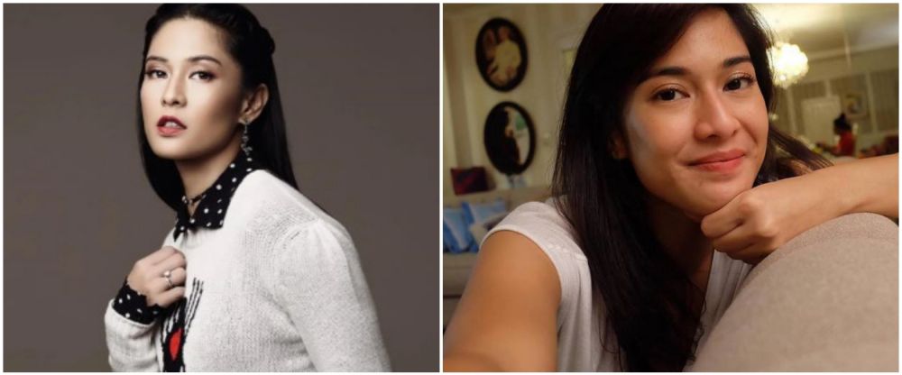 Dian Sastro pakai vs tanpa makeup © berbagai sumber
