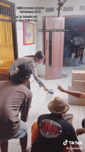 bikin adegan kebakaran di sinetron nyeleneh © berbagai sumber