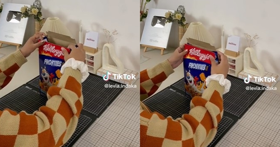 Trik jitu menutup kotak sereal yang sudah dibuka tanpa alat perekat