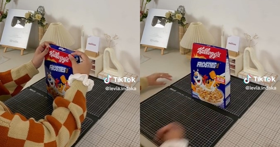 Trik jitu menutup kotak sereal yang sudah dibuka tanpa alat perekat