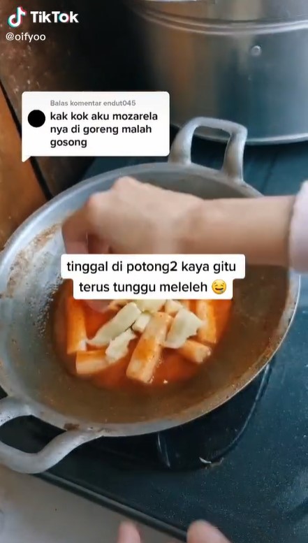 Trik goreng mozarella agar tidak mudah gosong & menggumpal, antigagal