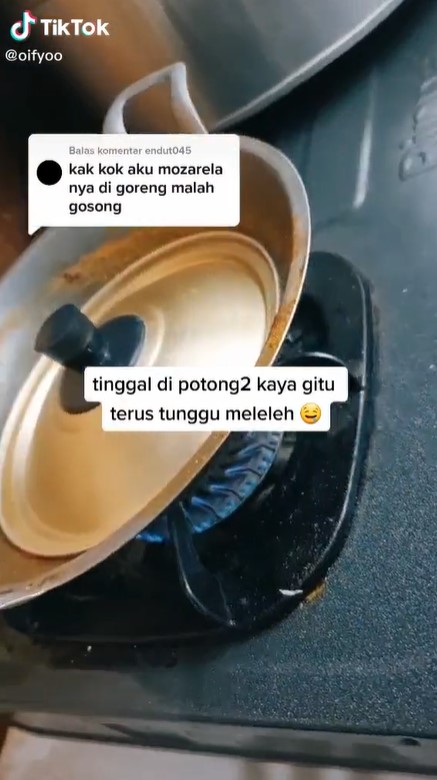 Trik goreng mozarella agar tidak mudah gosong & menggumpal, antigagal