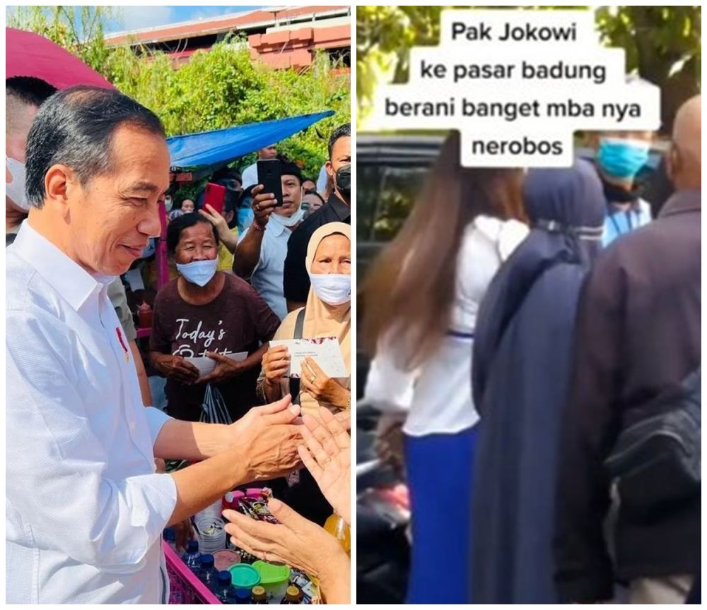 Ibu-ibu terobos iring-iringan Presiden Jokowi, begini kronologinya