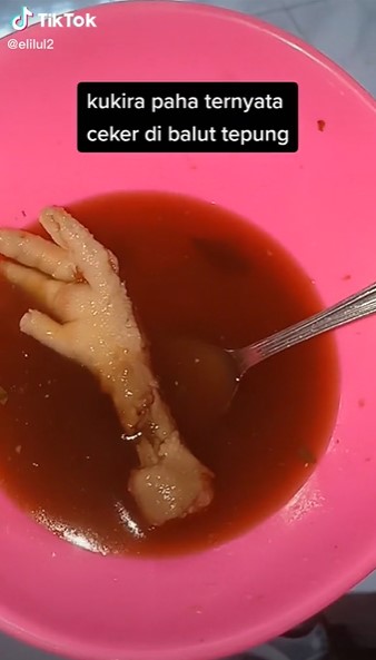 Dikira paha ayam betulan, wanita ini temukan isian tak terduga