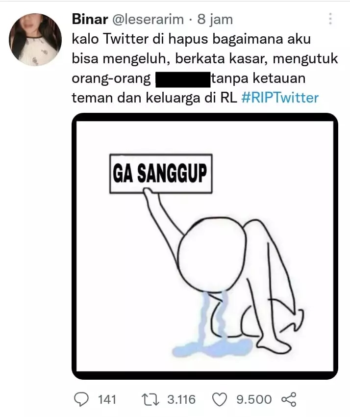 Curhatan warganet karena Twitter ditutup berbagai sumber