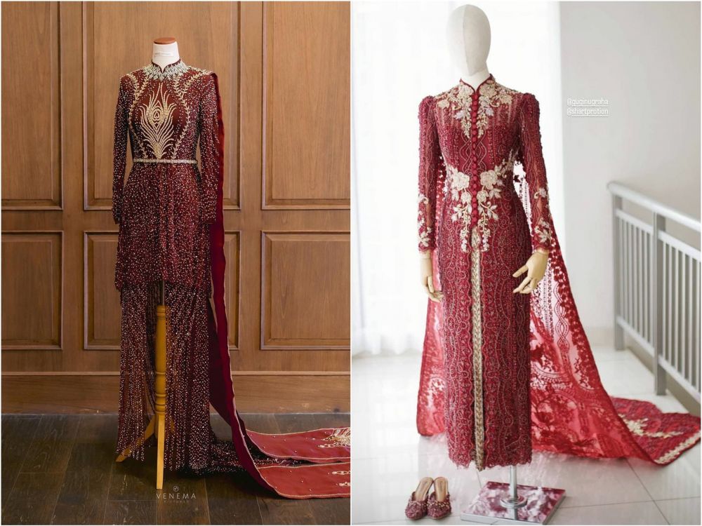 beda kebaya nikah lesty dan ira dahlia © instagram