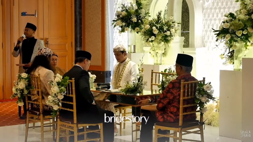 Momen akad nikah Glenca Chysara dan Rendi Jhon © 2022 You Tube 