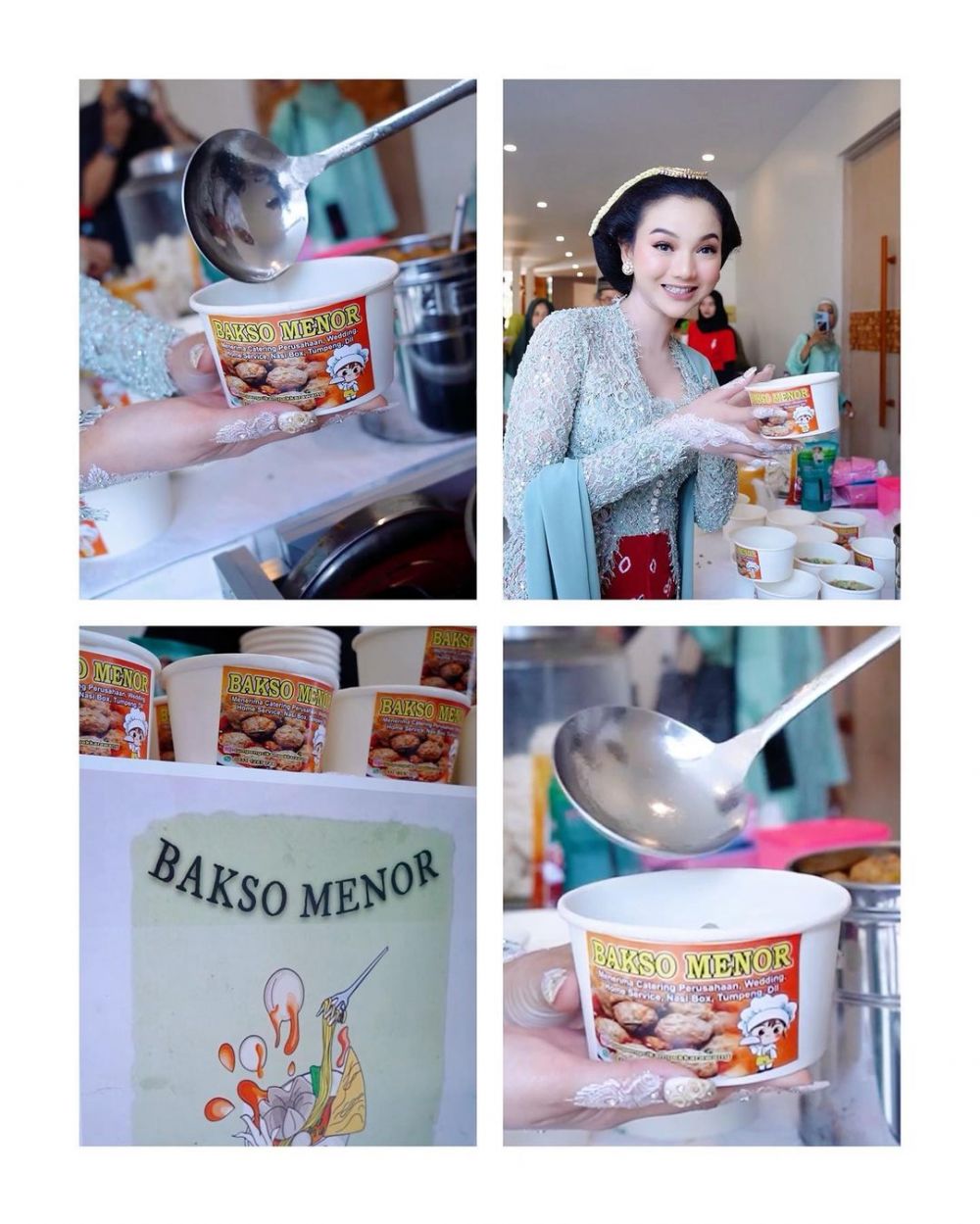 9 Hidangan di pengajian pernikahan Glenca Chysara, komplet