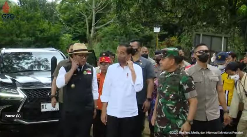 Jokowi kunjungi korban gempa Cianjur © 2022 brilio.net