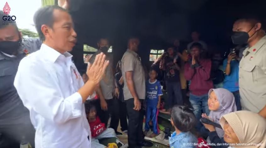 Jokowi kunjungi korban gempa Cianjur © 2022 brilio.net