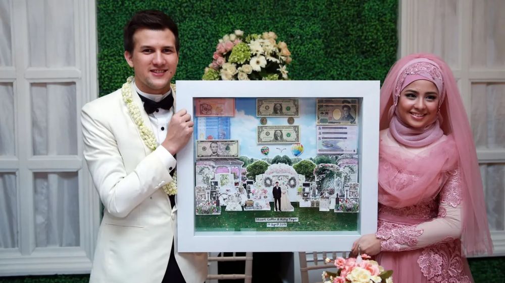 potret seleb nikah pakai tiga mata uang © berbagai sumber
