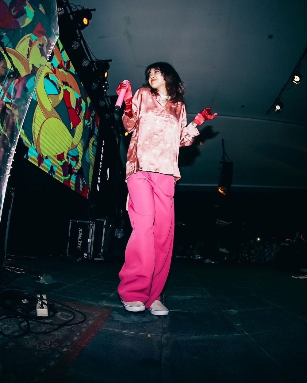 Widi Verratale saat konser istimewa Widi Verratale saat konser istimewa