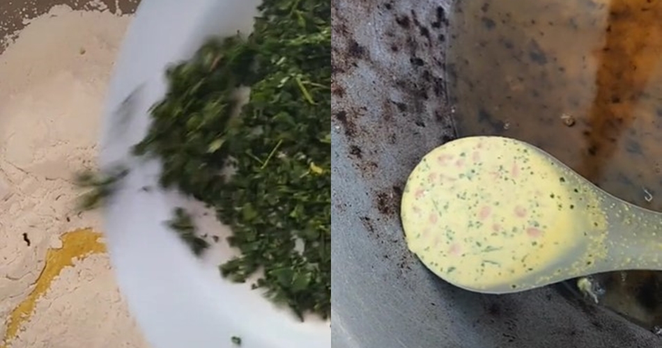 Trik jitu haluskan daun jeruk buat isian peyek, hemat waktu dan tenaga