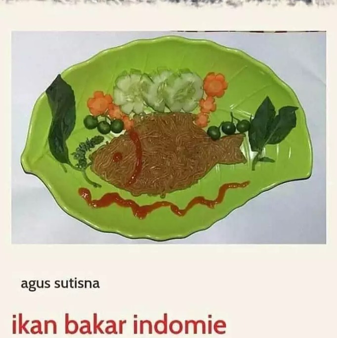 Potret kocak plating makanan ala warganet © berbagai sumber Potret kocak plating makanan ala warganet © berbagai sumber