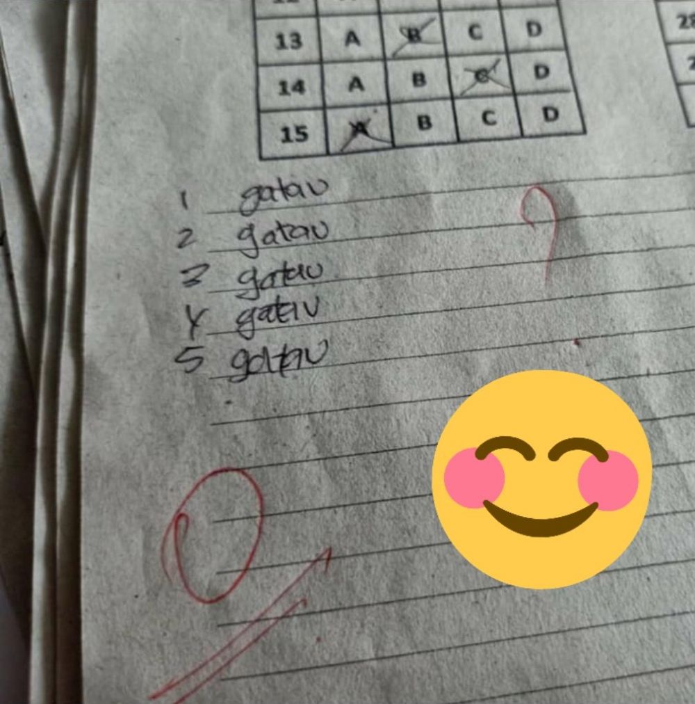 Jawaban nyeleneh saat ujian sekolah © 2022 berbagai sumber