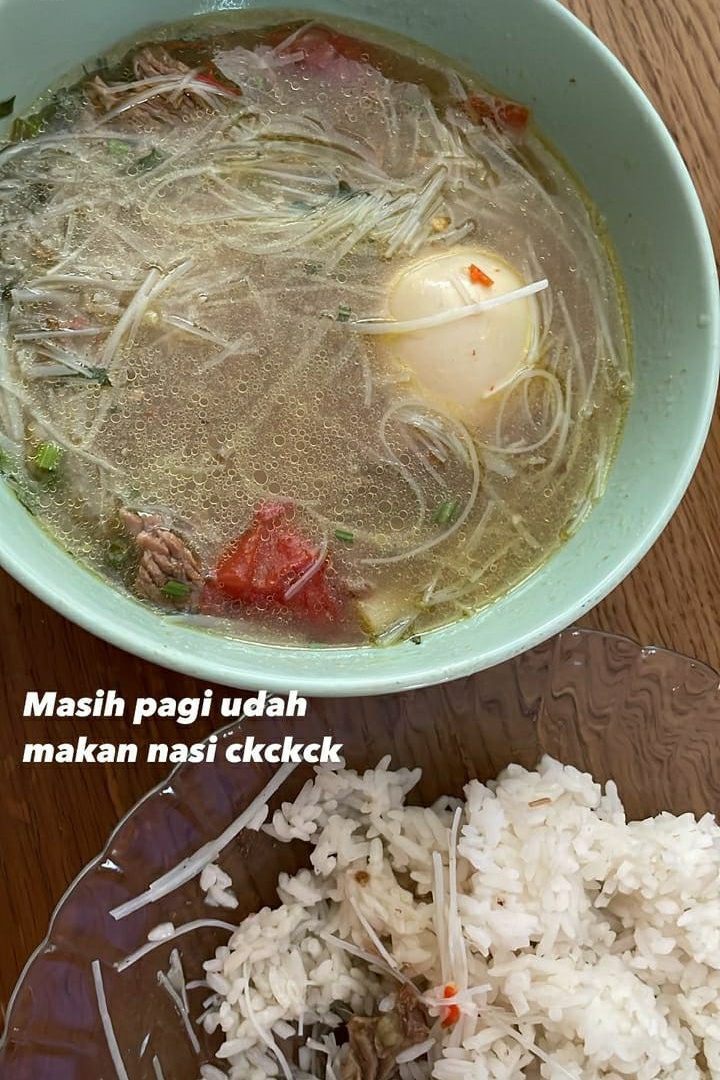 10 Makanan dikonsumsi Indah Permatasari, ASI lancar dan lebih fit