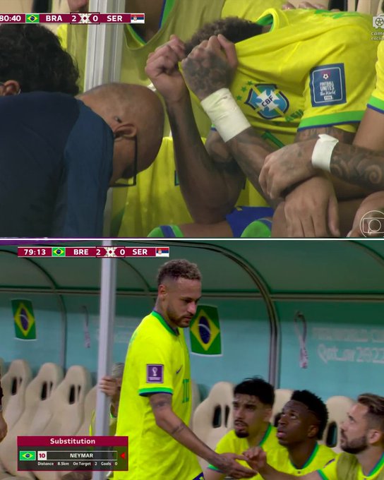 9 Kali ditekel, begini penampakan ankle Neymar usai laga vs Serbia