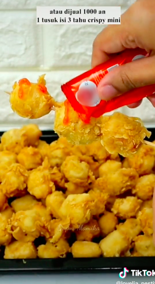 Cara bikin jajanan tahu crispy bisa dijual Rp 1 ribu, untung berlipat