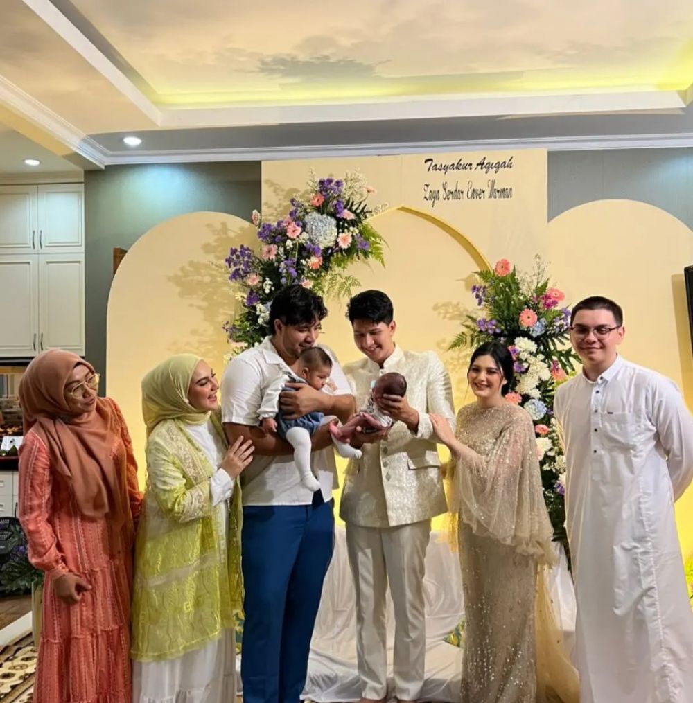 momen aqiqah anak pertama aditya zoni © instagram momen aqiqah anak pertama aditya zoni © instagram