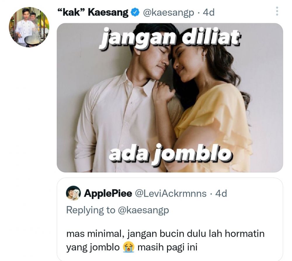 Cuitan lucu Kaesang Pangarep istimewa