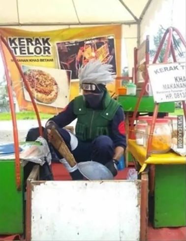 gaya rambut tukang jualan kocak © berbagai sumber