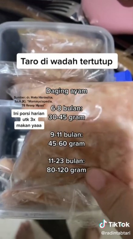 Jangan asal, ini cara menyimpan stok protein hewani untuk MPASI