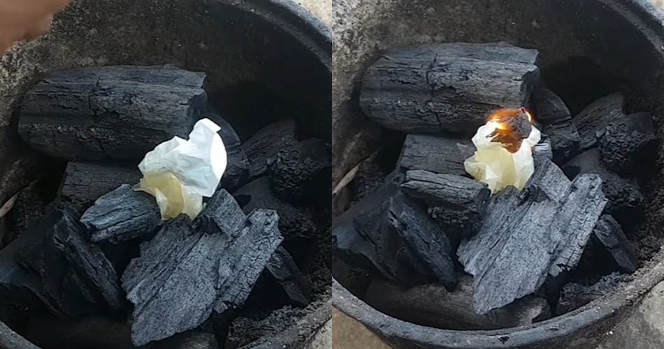 Trik cepat menyalakan arang tanpa api kompor, mudah ditiru