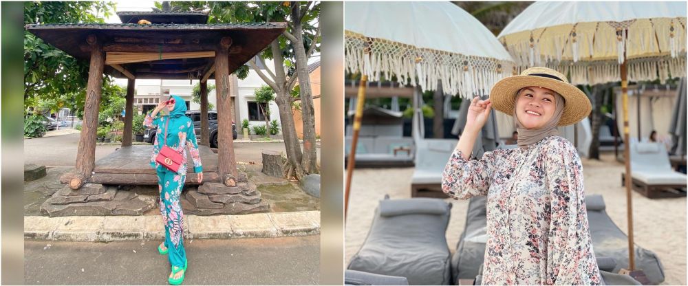 beda gaya Yunita Lestari dan Shelvie Hana © berbagai sumber