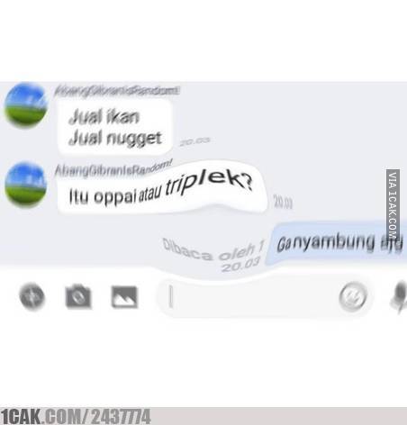 chat lucu dikira pantun © berbagai sumber