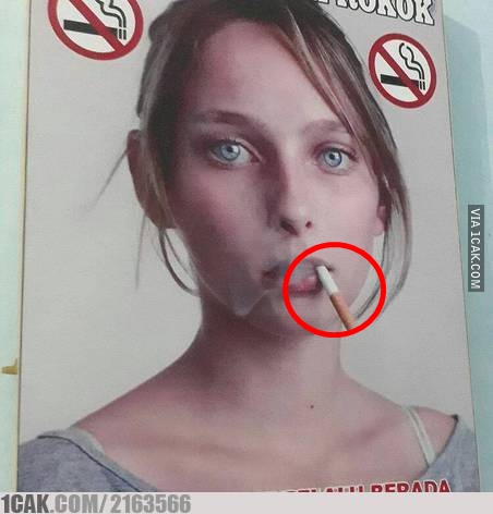 11 Tulisan nyeleneh dilarang merokok ini bikin dahi mengerut
