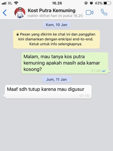 Chat dengan ibu kos © 2022 brilio.net