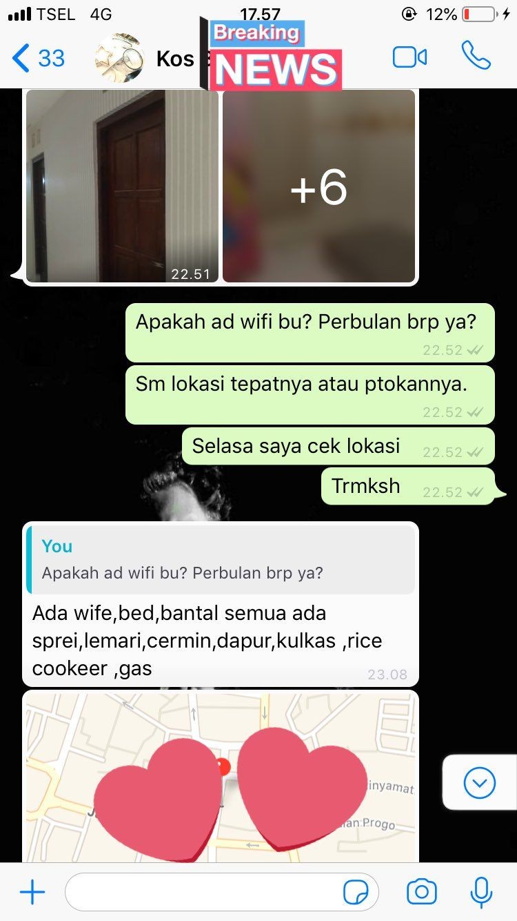 Chat dengan ibu kos © 2022 brilio.net