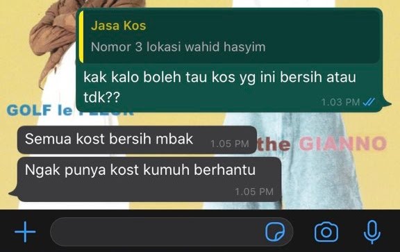 Chat dengan ibu kos © 2022 brilio.net