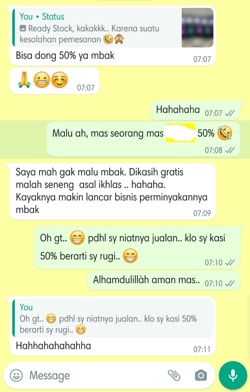 chat promosi dagangan © berbagai sumber chat promosi dagangan © berbagai sumber