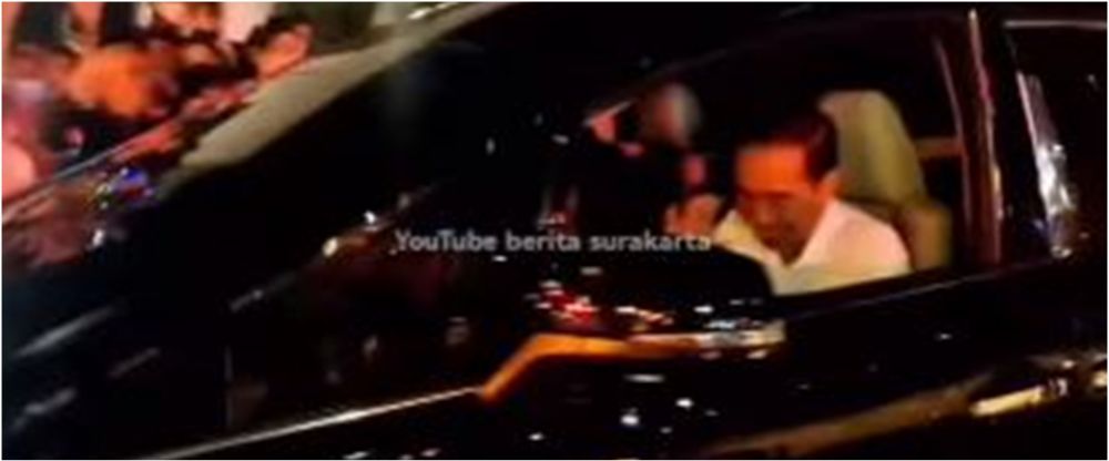 momen rombongan jokowi terjebak macet © instagram