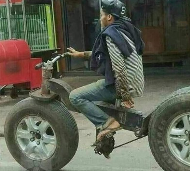 Sepeda jadi motor  Berbagai sumber