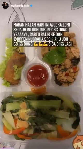 10 Pola makan Nafa Urbach saat diet, pangkas bobot 9 kg dalam 1,5 bulan
