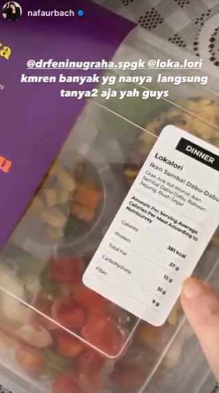 10 Pola makan Nafa Urbach saat diet, pangkas bobot 9 kg dalam 1,5 bulan