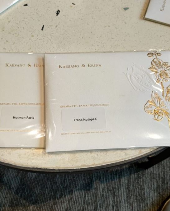 Hotman Paris bagikan potret undangan Kaesang-Erina © 2022 Instagram 