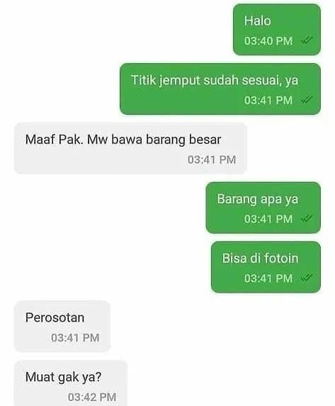 kejadian tak terduga driver ojek online © berbagai sumber