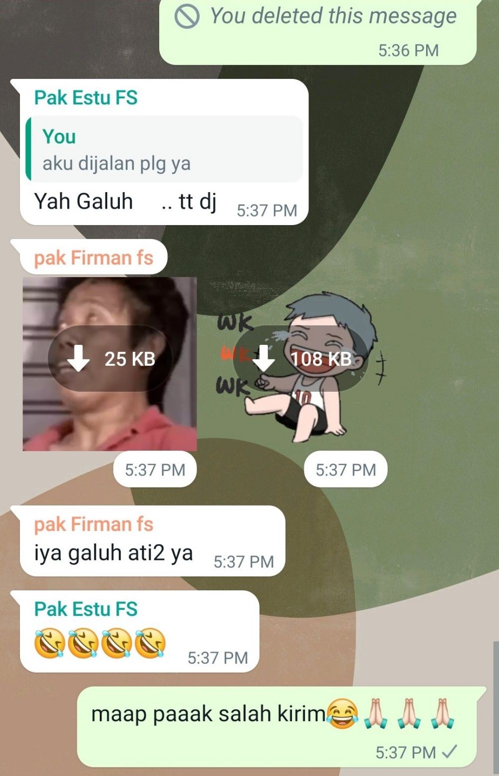 chat salah kirim ke grup WhatsApp © 2022 brilio.net